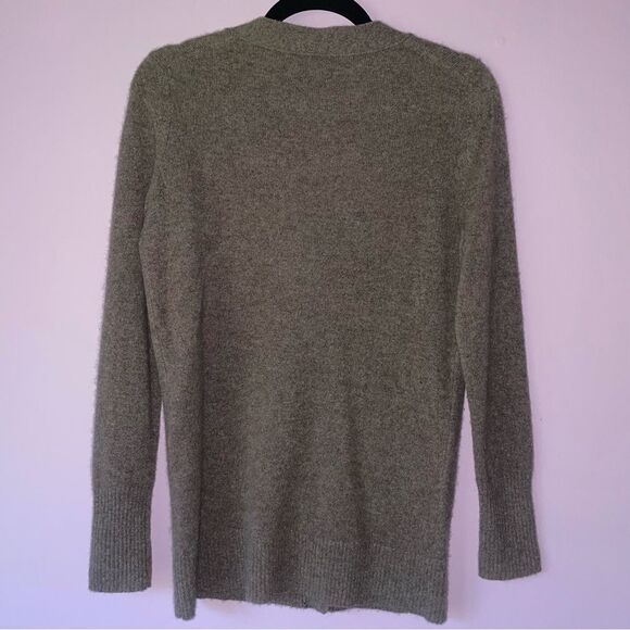 C by Bloomingdale's Brown Cashmere Cardigan Sweater Size M Minimalist Capsule - Picture 5 of 7